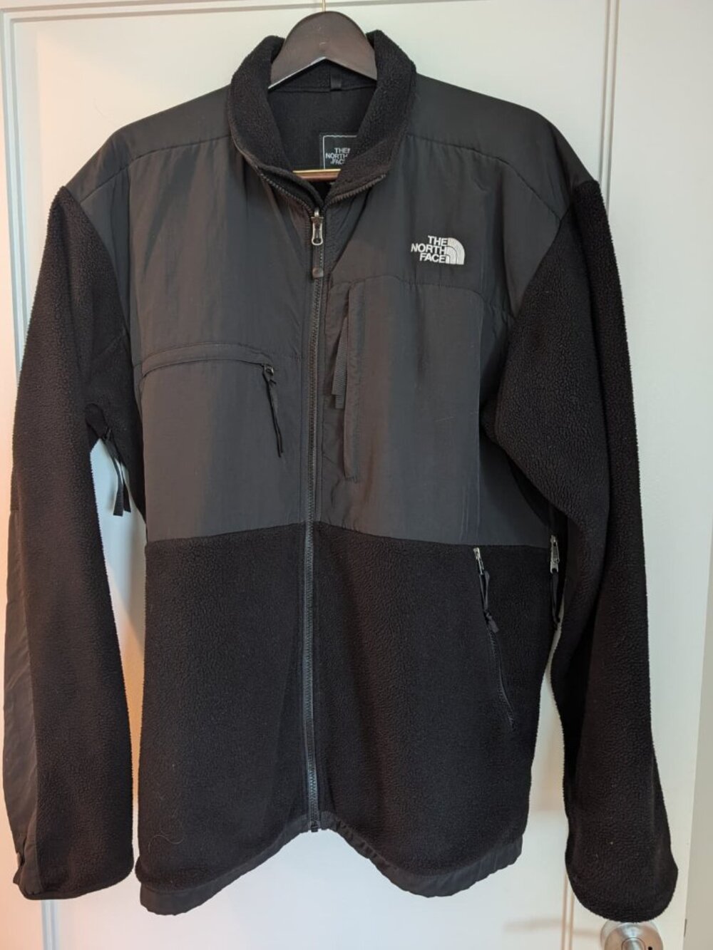 NORTH FACE MENS BLACK DENALI FULL ZIP JACKET FLEECE SIZE XXL
